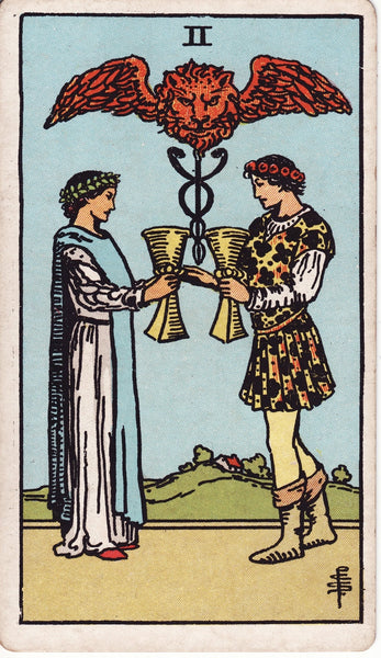 Learning Minor Arcana - Two of Cups