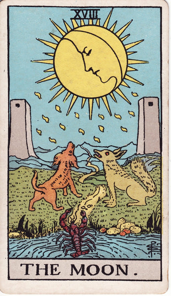 Learning Major Arcana - The Moon (18)