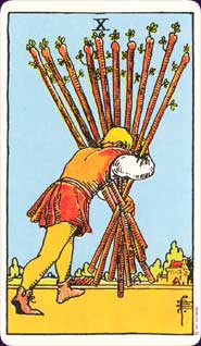 Learning Minor Arcana - Ten of Wands
