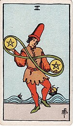 Learning Minor Arcana - Two of Pentacles