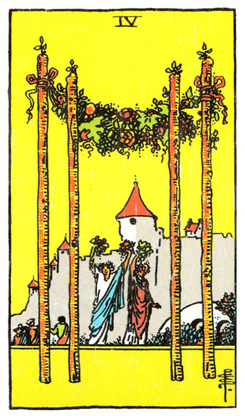 Learning Minor Arcana - Four of Wands